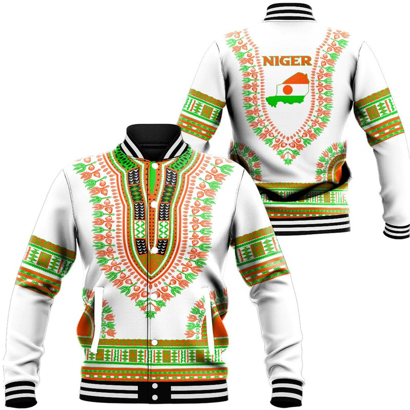 Niger Traditional Dashiki, African Baseball Jacket For Men Women