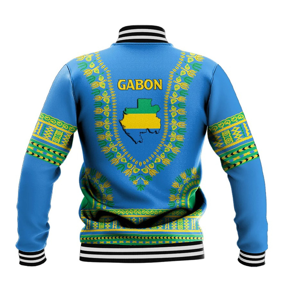 Gabon Traditional Dashiki, African Baseball Jacket For Men Women