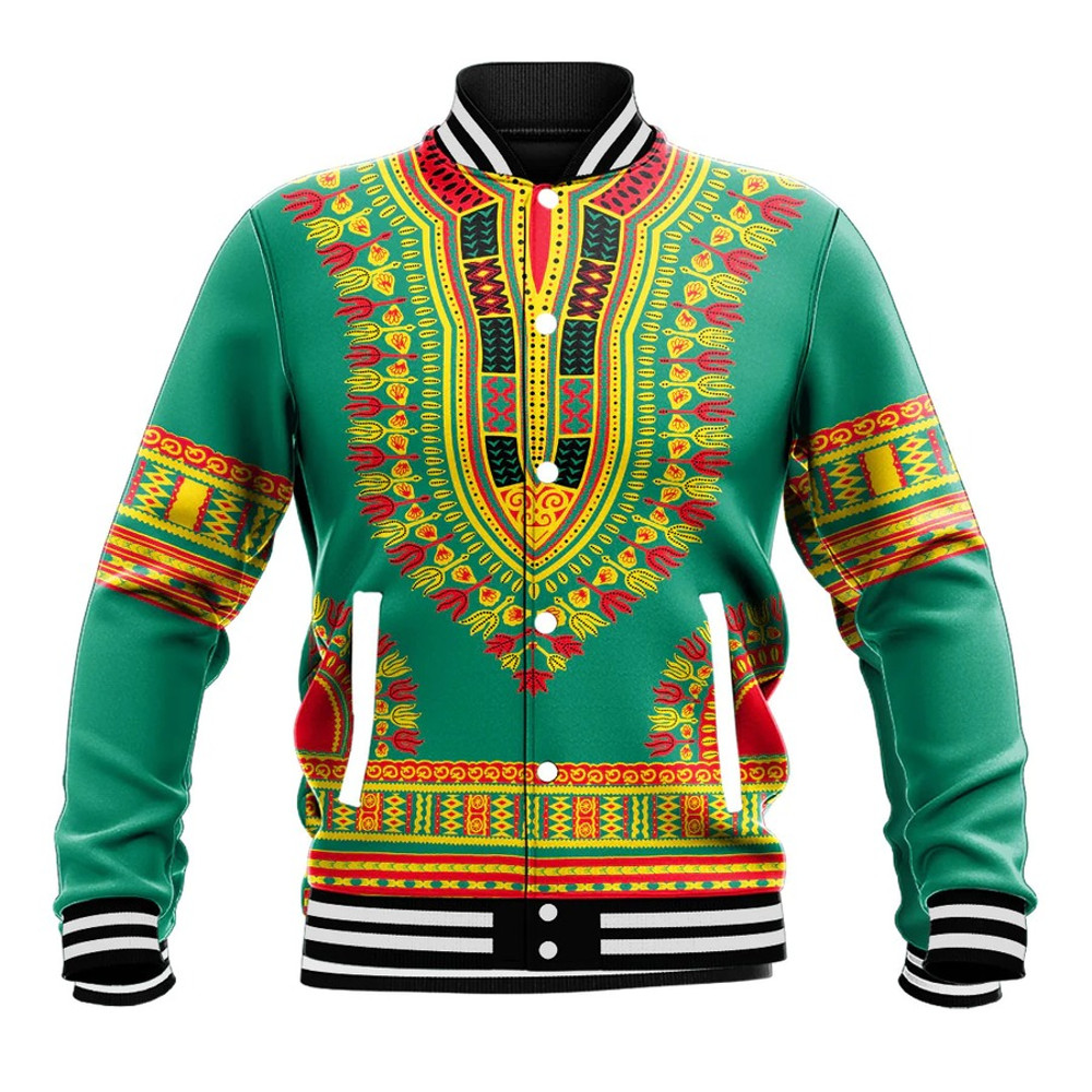 Cameroon Traditional Dashiki, African Baseball Jacket For Men Women