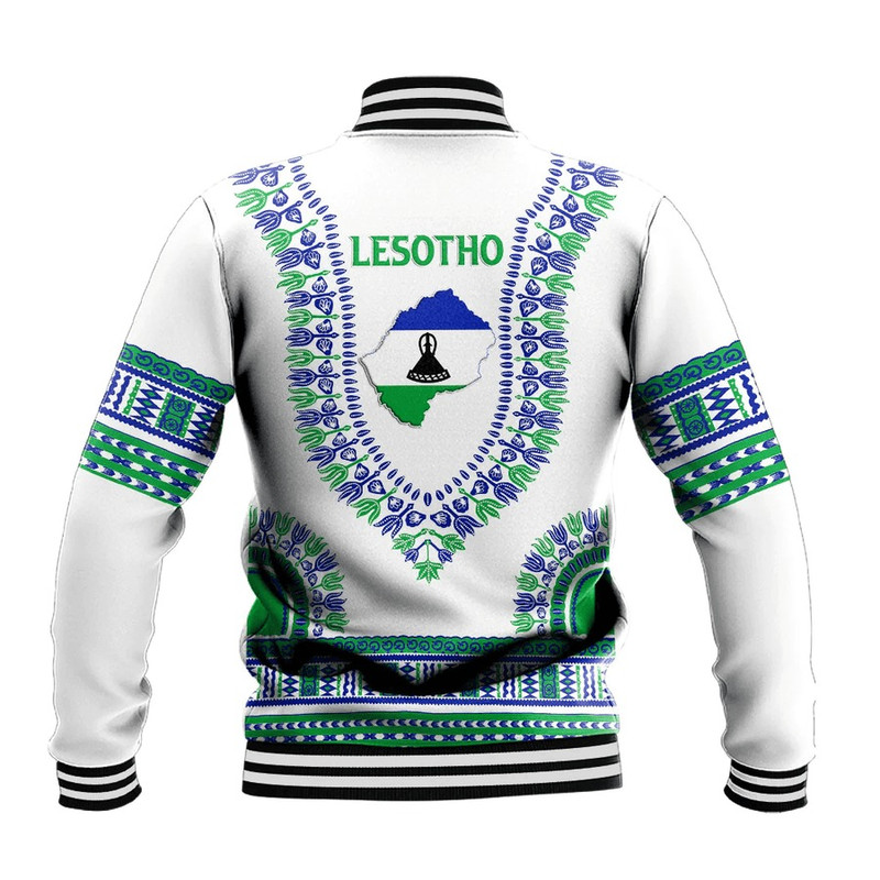 Lesotho Traditional Dashiki, African Baseball Jacket For Men Women