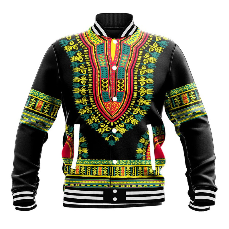 Mozambique Traditional Dashiki, African Baseball Jacket For Men Women