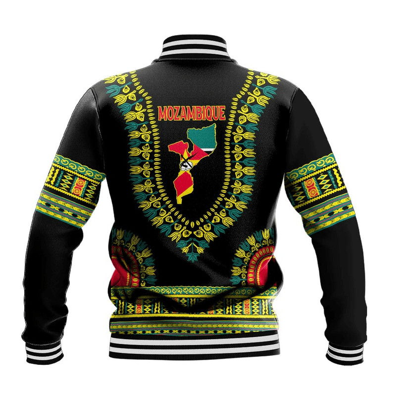 Mozambique Traditional Dashiki, African Baseball Jacket For Men Women