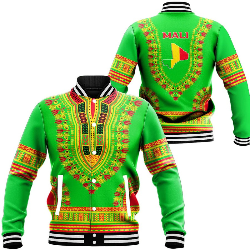 Mali Traditional Dashiki, African Baseball Jacket For Men Women