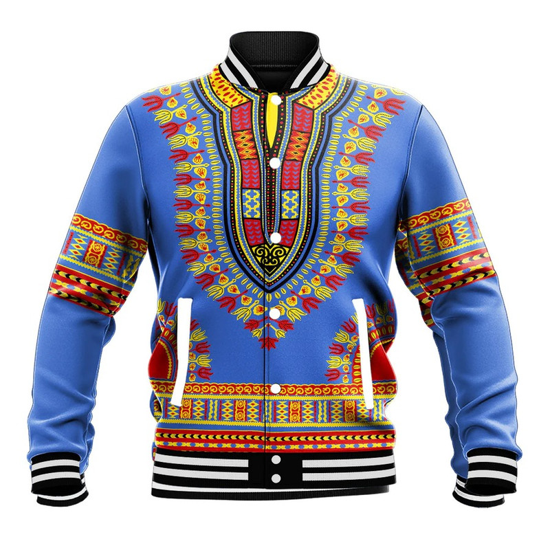 Eswatini Traditional Dashiki, African Baseball Jacket For Men Women