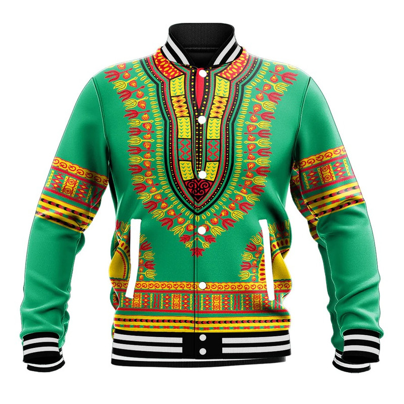 Guinea Traditional Dashiki, African Baseball Jacket For Men Women