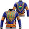 Mauritius Traditional Dashiki, African Baseball Jacket For Men Women