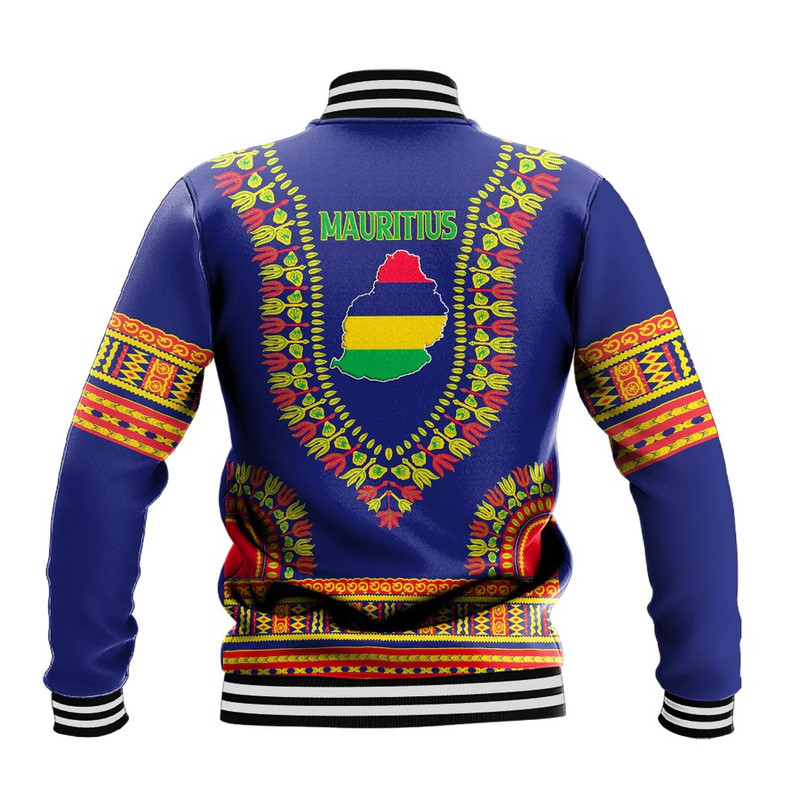 Mauritius Traditional Dashiki, African Baseball Jacket For Men Women