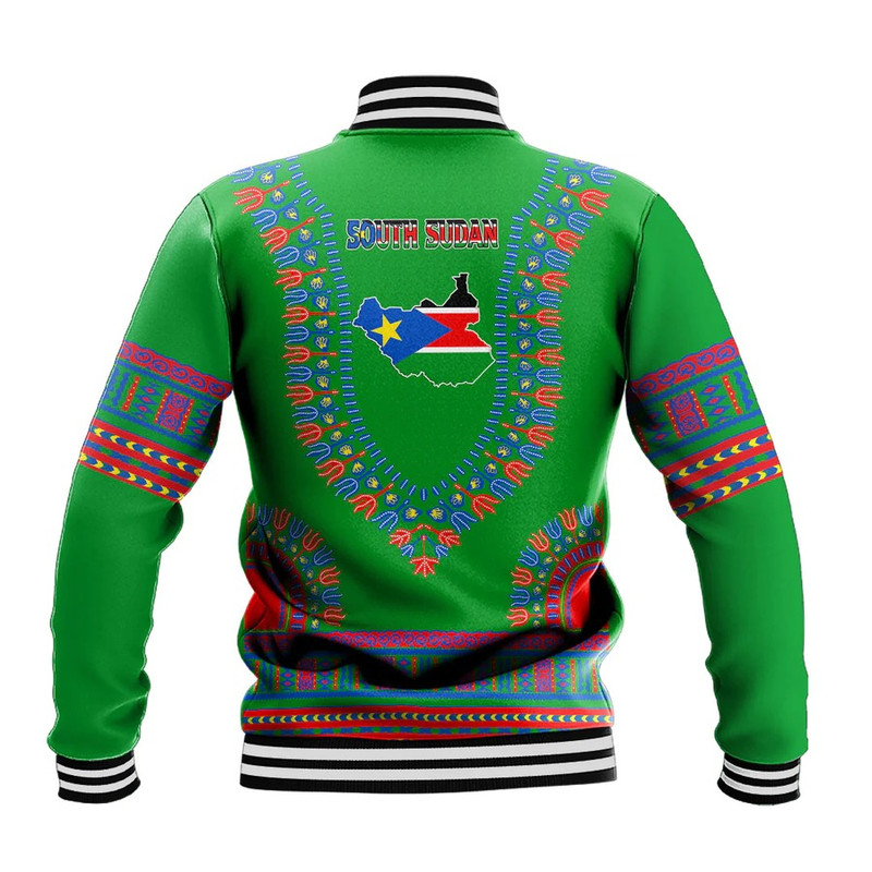 South Sudan Traditional Dashiki, African Baseball Jacket For Men Women