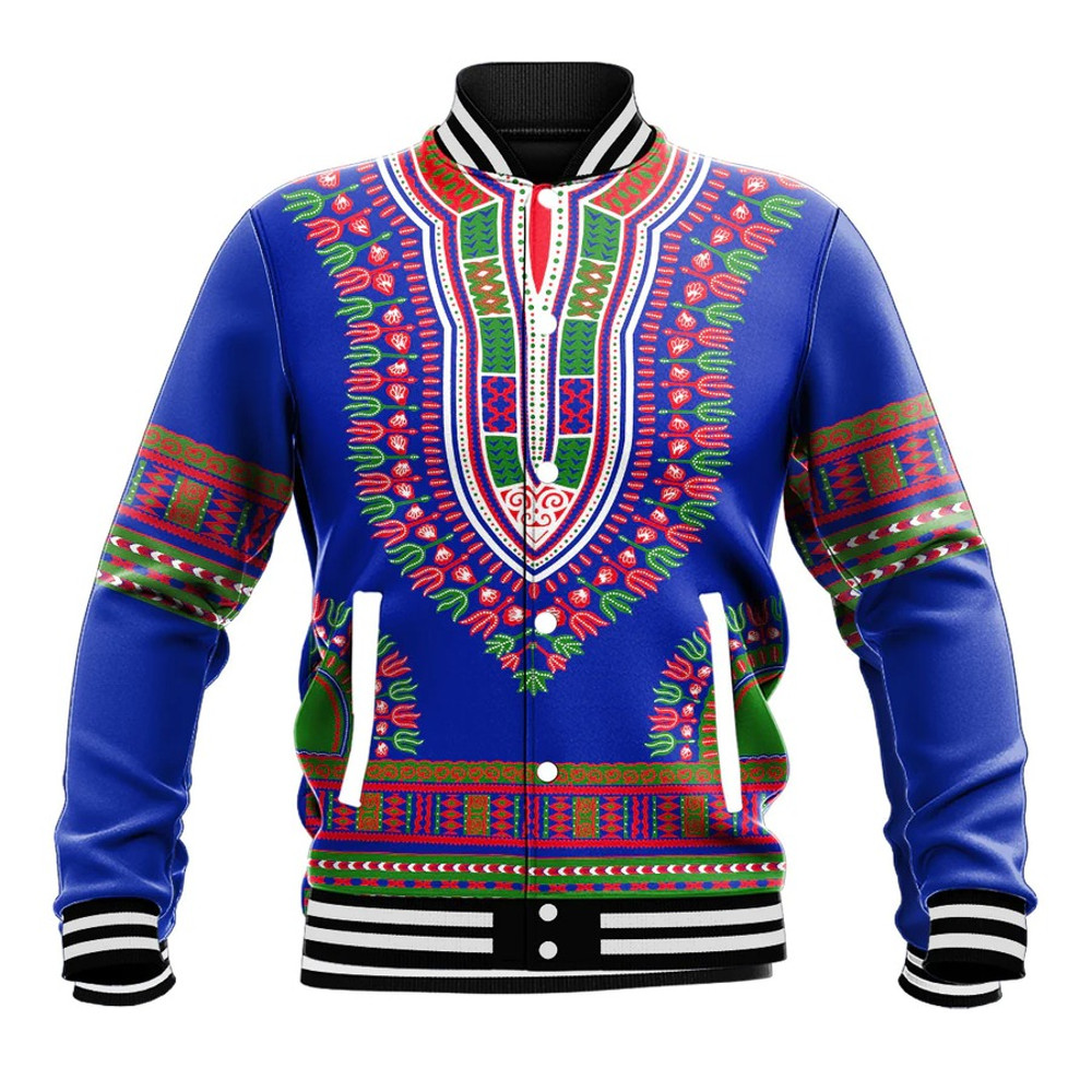 Gambia Traditional Dashiki, African Baseball Jacket For Men Women