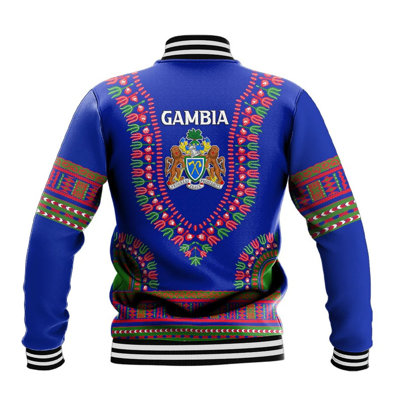 Gambia Traditional Dashiki, African Baseball Jacket For Men Women