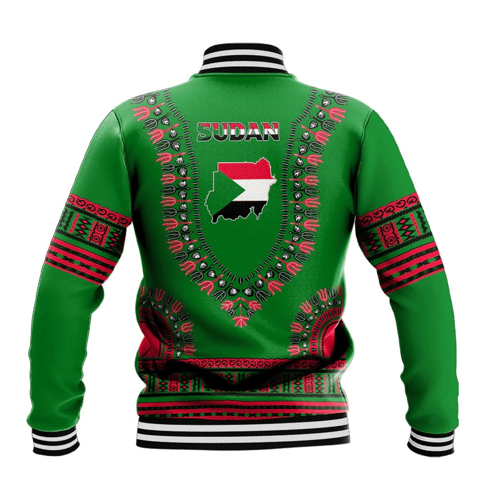 Sudan Traditional Dashiki, African Baseball Jacket For Men Women