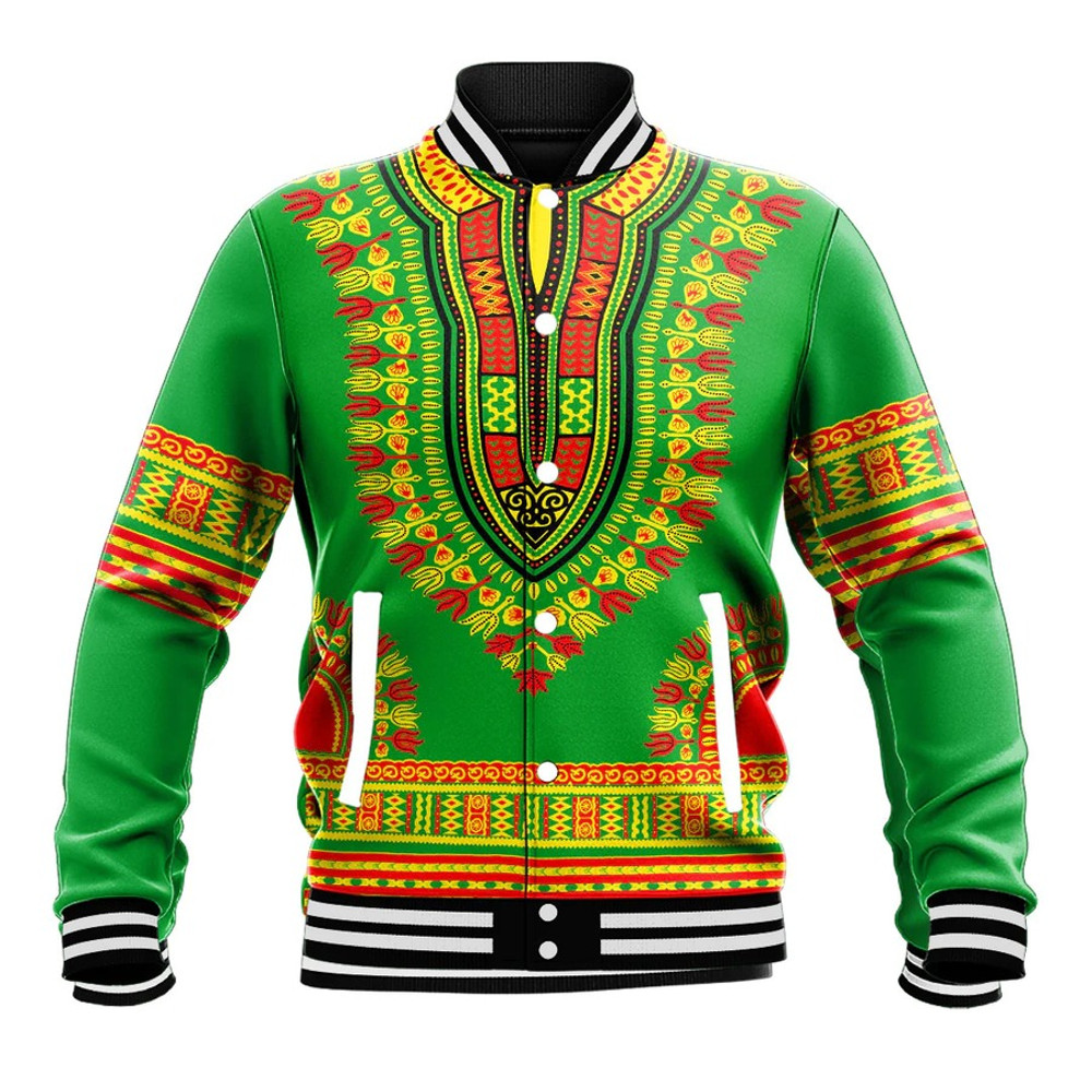 Ethiopia Traditional Dashiki, African Baseball Jacket For Men Women