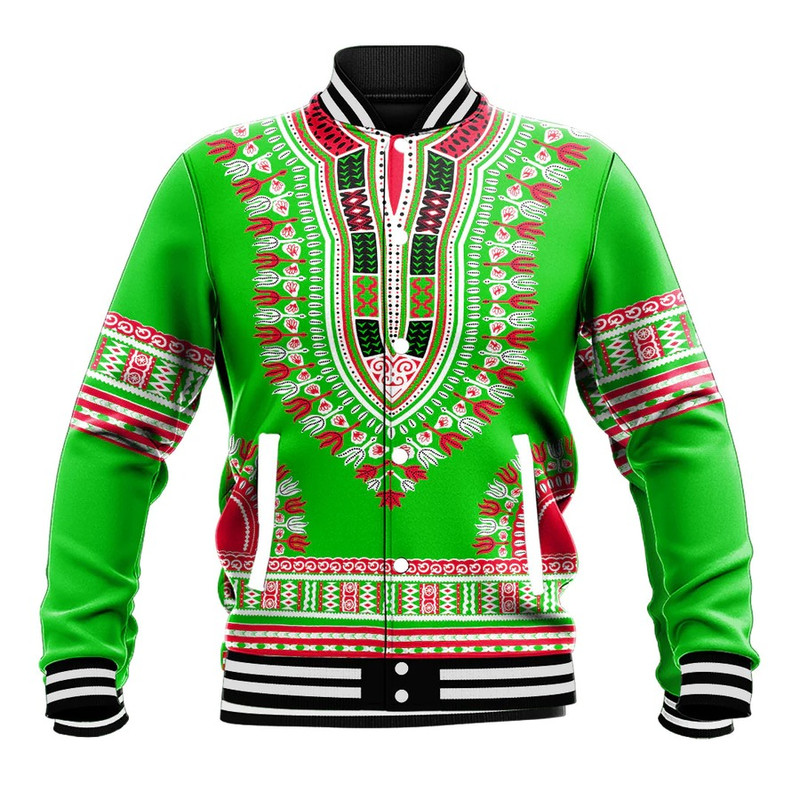 Brundi Traditional Dashiki, African Baseball Jacket For Men Women