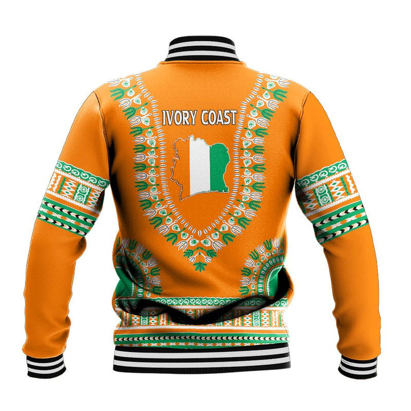 Ivory Coast Traditional Dashiki, African Baseball Jacket For Men Women