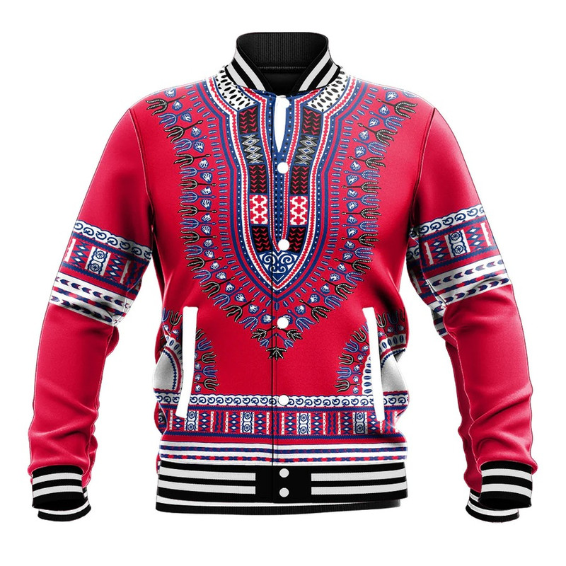 Liberia Traditional Dashiki, African Baseball Jacket For Men Women