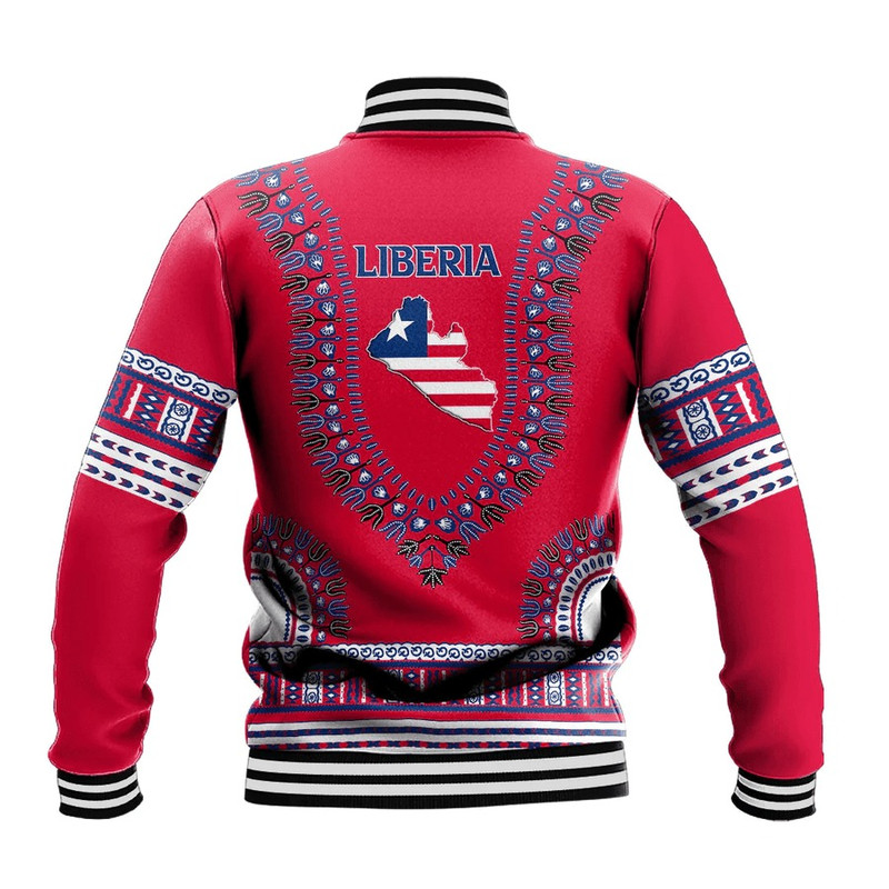 Liberia Traditional Dashiki, African Baseball Jacket For Men Women