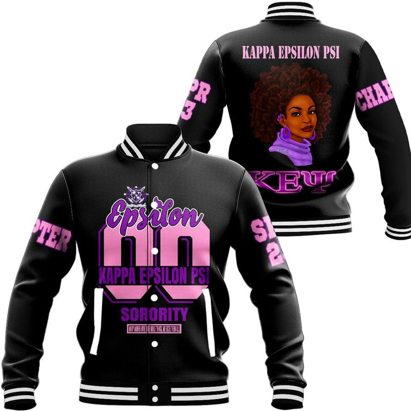 Custom KEY Sorority Girl Style, African Baseball Jacket For Men Women