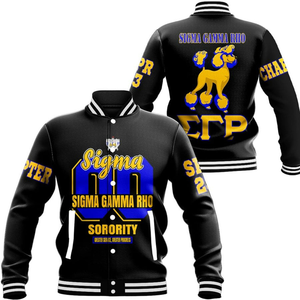 Custom Sigma Gamma Rho Poodle Style, African Baseball Jacket For Men Women