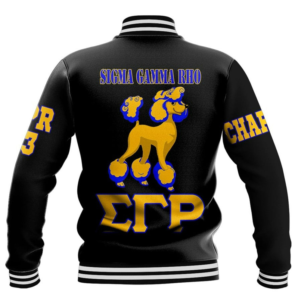 Custom Sigma Gamma Rho Poodle Style, African Baseball Jacket For Men Women