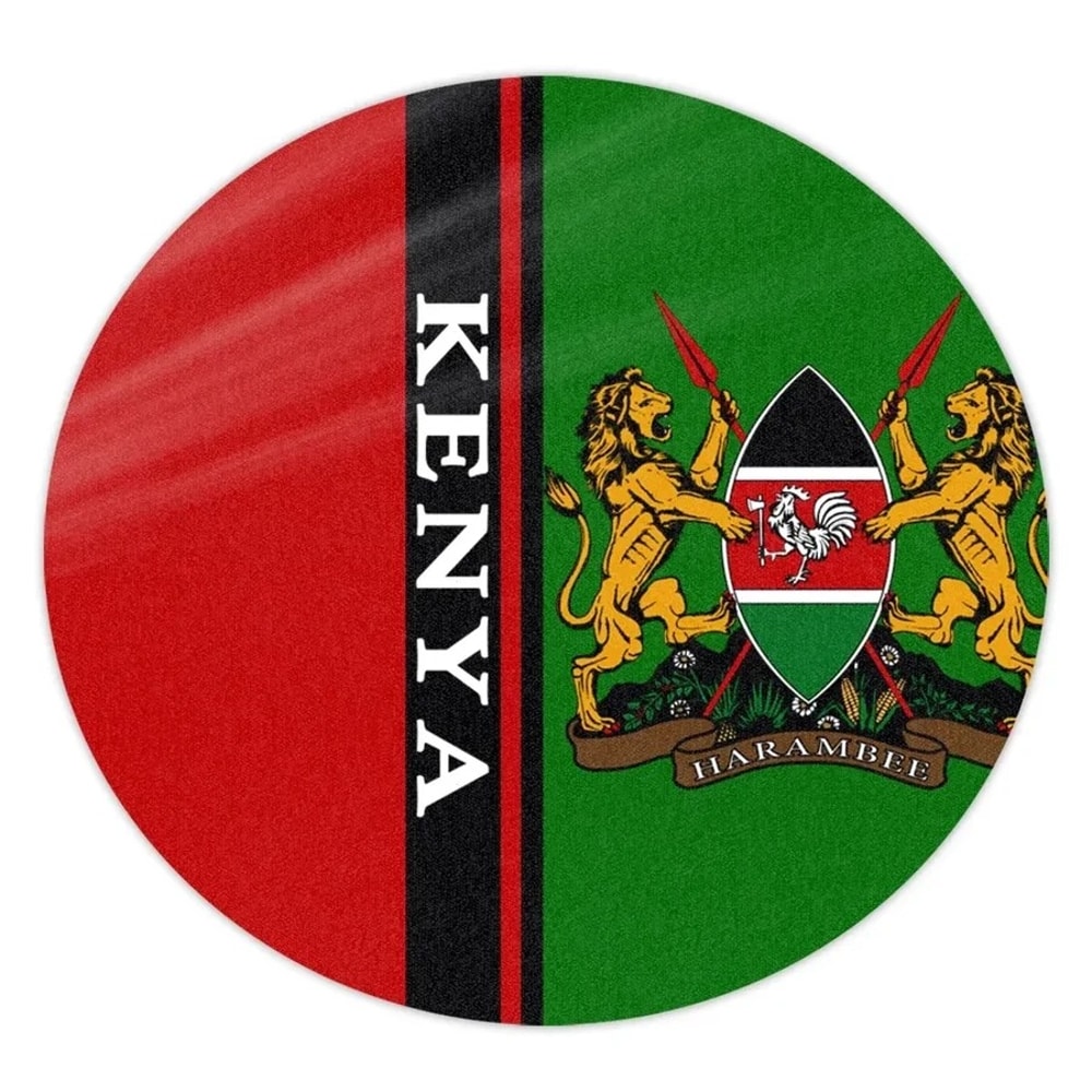 Kenya Style Round Carpet, African Rug For Home