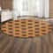 Bonwire Style Kente Round Carpet, African Rug For Home