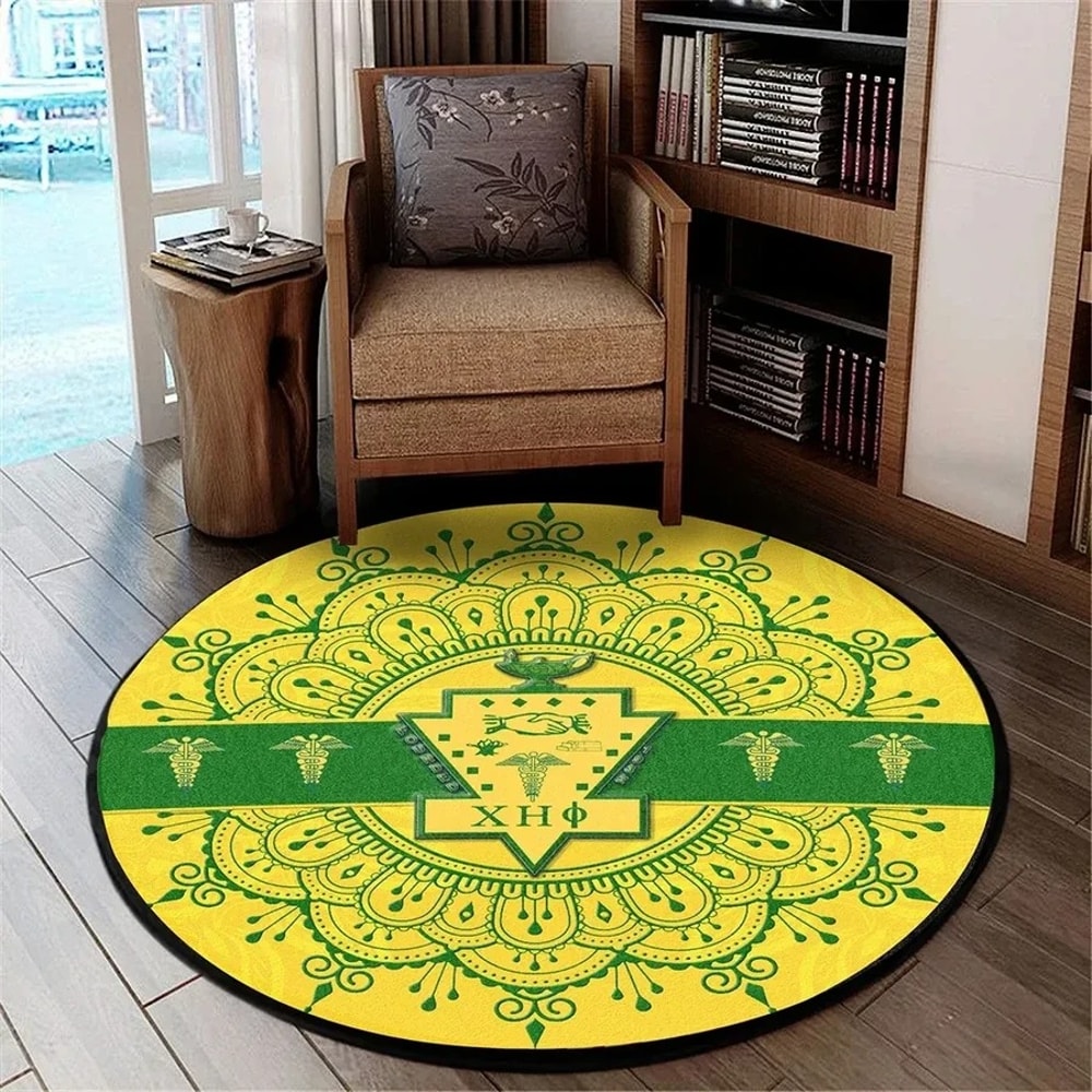 Chi Eta Phi Home Round Carpet, African Rug For Home