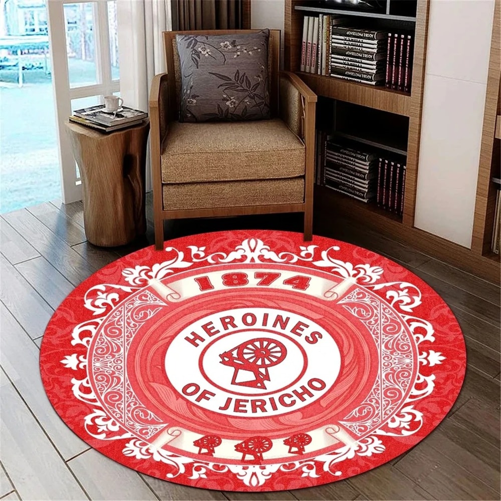 Home Heroines Of Jericho Round Carpet, African Rug For Home