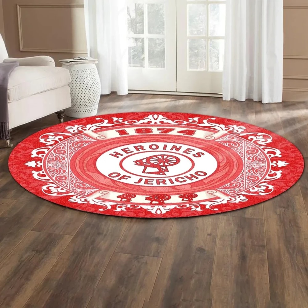 Home Heroines Of Jericho Round Carpet, African Rug For Home