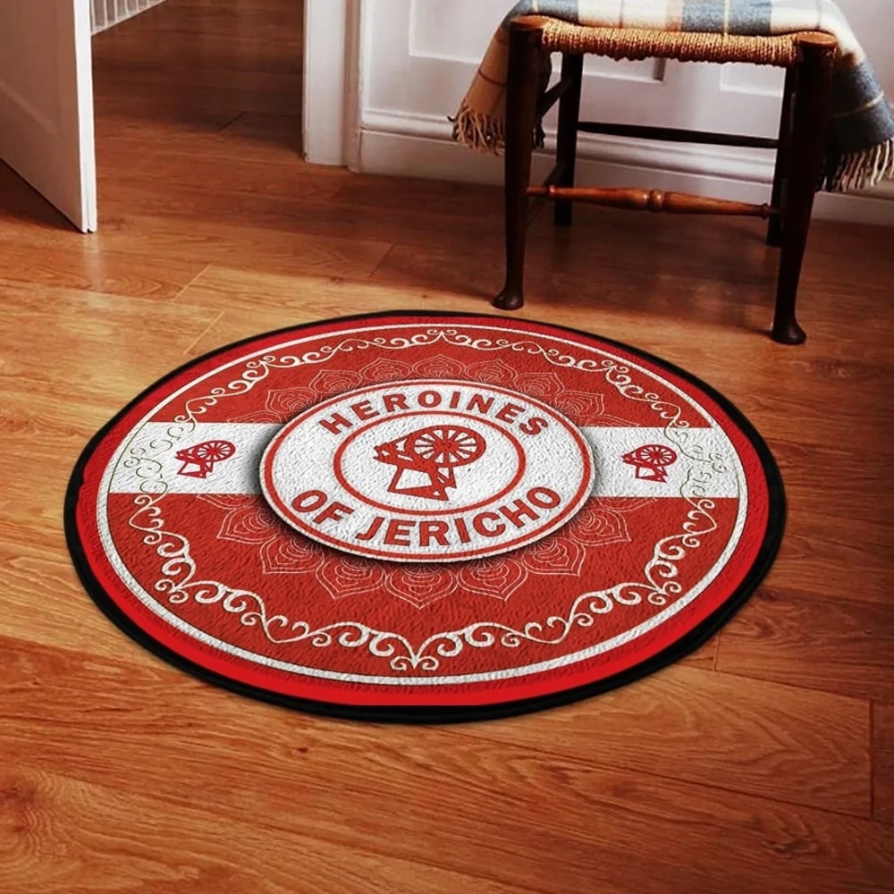 Heroines Of Jericho Decor Round Carpet, African Rug For Home