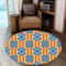 Weaving Style Kente Round Carpet, African Rug For Home