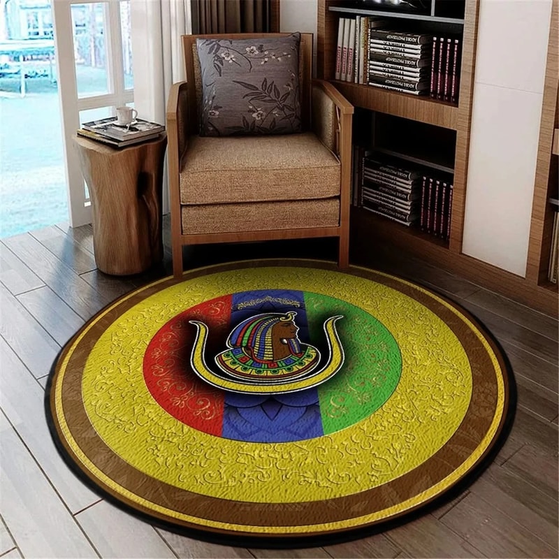 Daughters Of Isis Round Carpet, African Rugs, Round Rugs For Home
