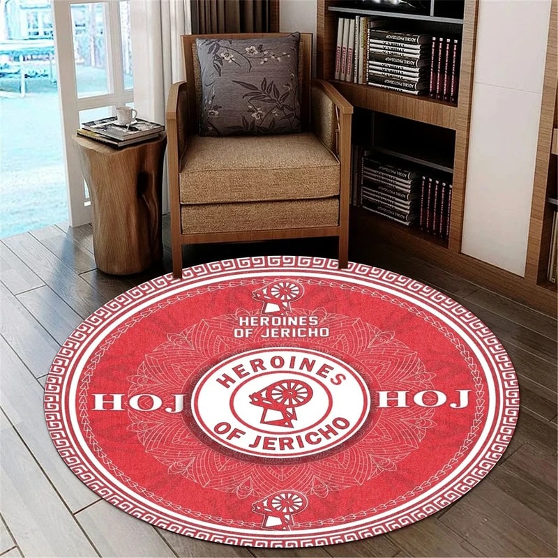 Heroines Of Jericho Lovene Round Carpet, African Rugs, Round Rugs For Home