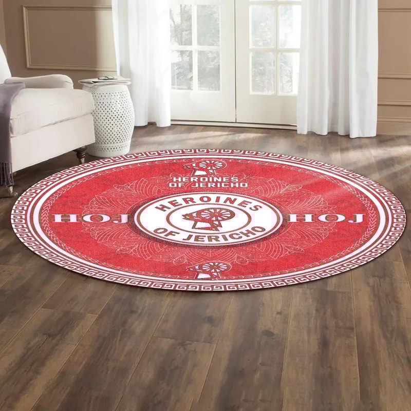 Heroines Of Jericho Lovene Round Carpet, African Rugs, Round Rugs For Home