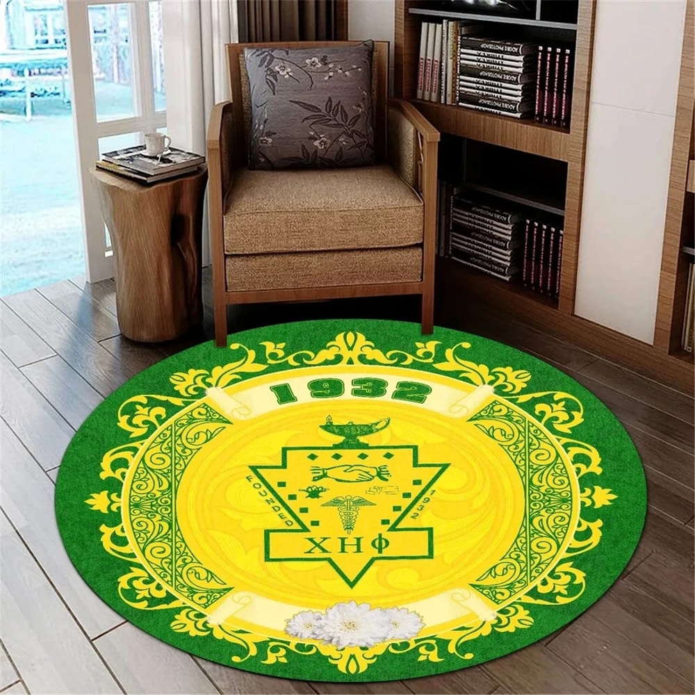 Home Chi Eta Phi Round Carpet, African Rugs, Round Rugs For Home
