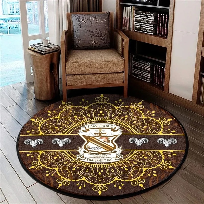 Sigma Phi Rho Home Round Carpet, African Rugs, Round Rugs For Home