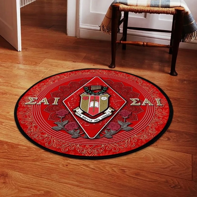 Sigma Alpha Iota Fraternity Round Carpet, African Rugs, Round Rugs For Home