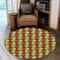 Ghana Special Kente Round Carpet, African Rugs, Round Rugs For Home