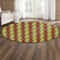 Ghana Special Kente Round Carpet, African Rugs, Round Rugs For Home