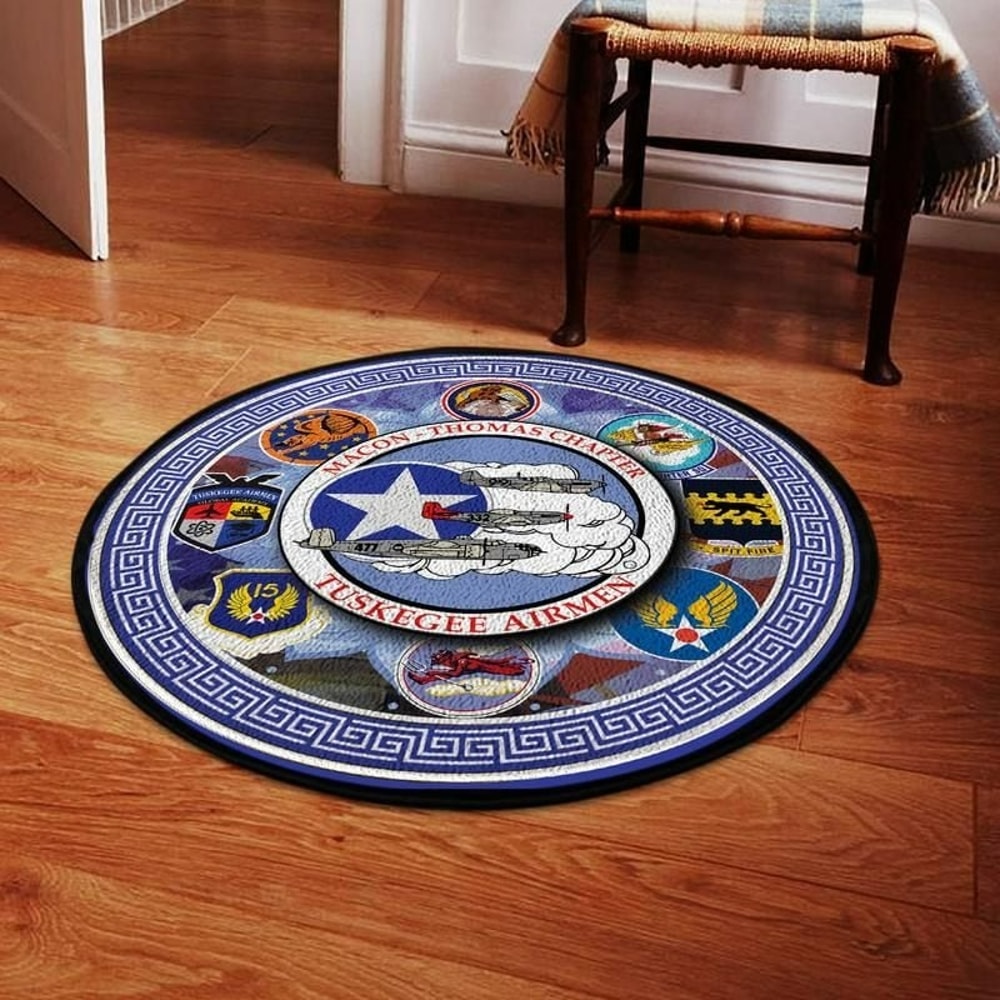 Tuskegee Airmen Round Carpet, African Rugs, Round Rugs For Home