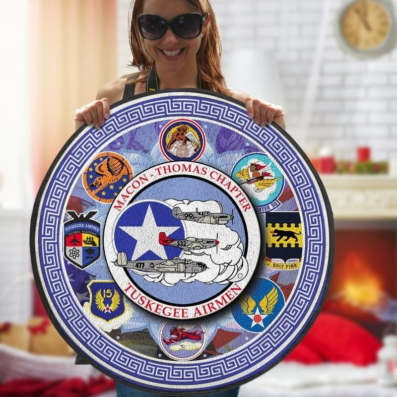 Tuskegee Airmen Round Carpet, African Rugs, Round Rugs For Home