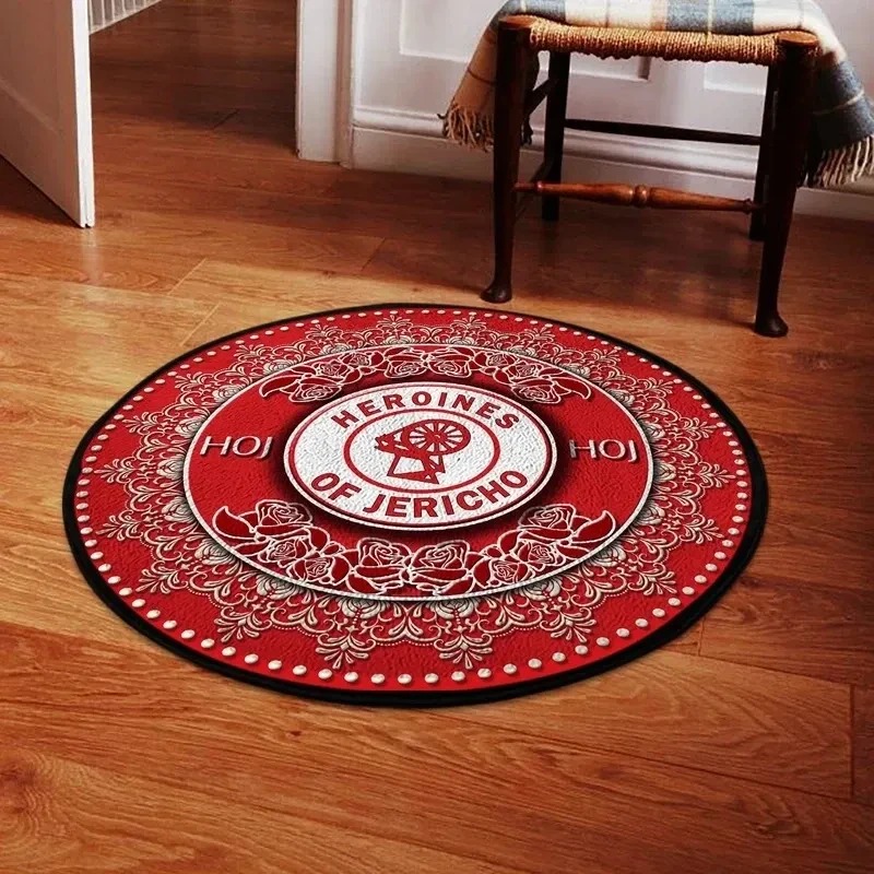 Floral Heroines Of Jericho Round Carpet, African Rugs, Round Rugs For Home