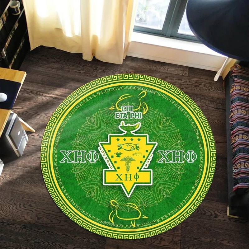 Chi Eta Phi Lovene Round Carpet, African Rugs, Round Rugs For Home