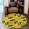 Apremoo Kente Round Carpet, African Rugs, Round Rugs For Home