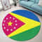Moca Flag Round Carpet, African Rugs, Round Rugs For Home
