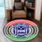 Pan Africa Zeta Phi Beta Sorority Round Carpet, African Rugs, Round Rugs For Home