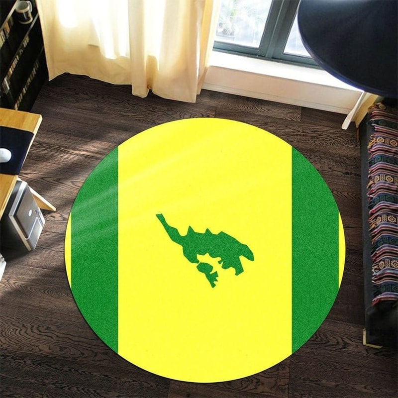 Culebra Flag Round Carpet, African Rugs, Round Rugs For Home