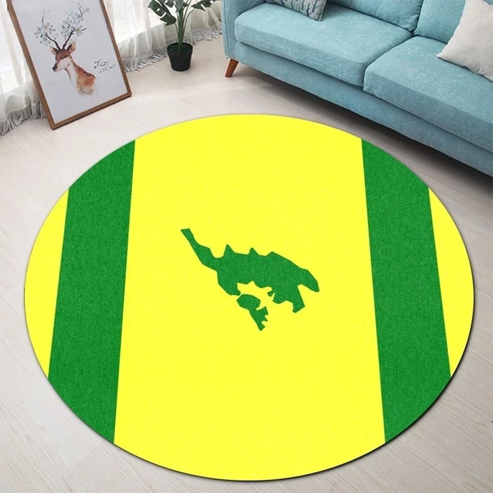Culebra Flag Round Carpet, African Rugs, Round Rugs For Home