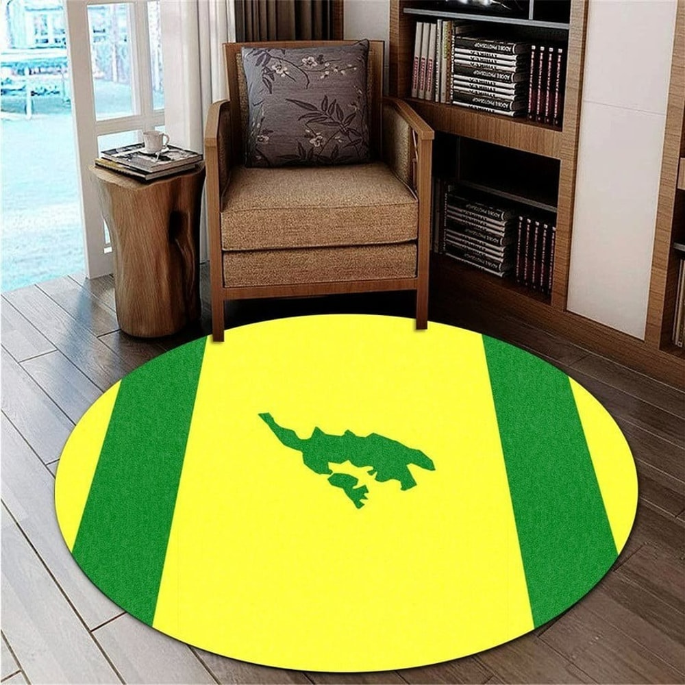 Culebra Flag Round Carpet, African Rugs, Round Rugs For Home
