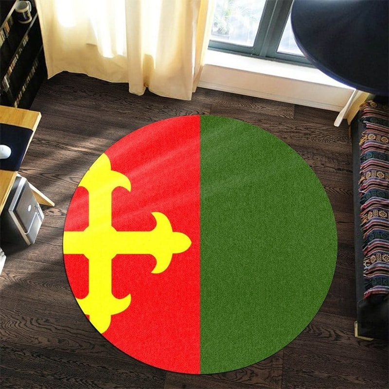 Ceiba Flag Round Carpet, African Rugs, Round Rugs For Home