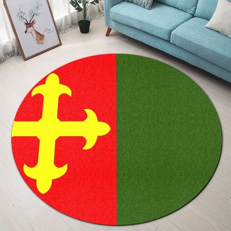 Ceiba Flag Round Carpet, African Rugs, Round Rugs For Home